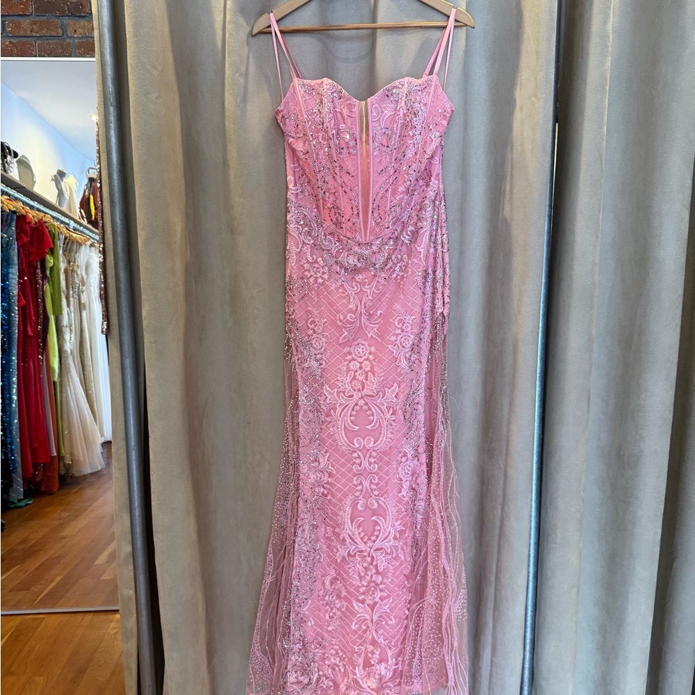 Adriana Gown- Pink (Medium)